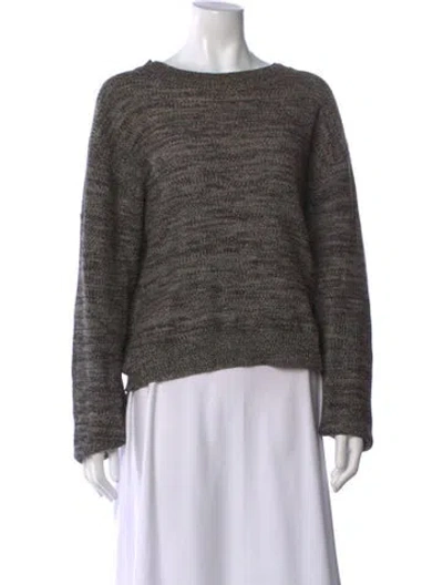 Pre-owned Acne Studios Linen Crew Neck Sweatshirt In Black/white