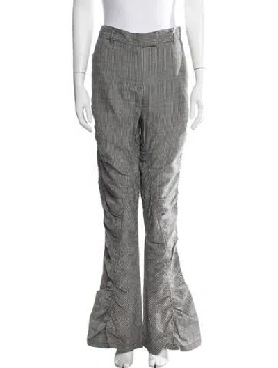 Pre-owned Acne Studios Linen Flared Pants W/ Tags In Gray
