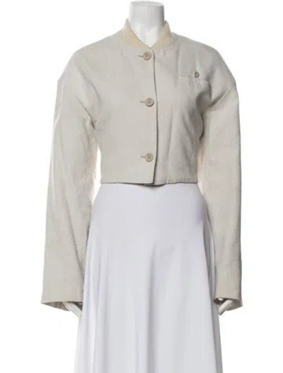Pre-owned Acne Studios Linen Jacket In Neutrals