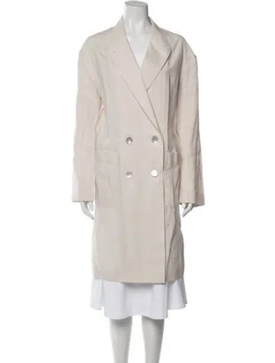 Pre-owned Acne Studios Linen Knee-length Dress In Neutral