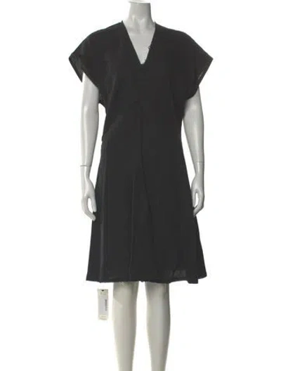Pre-owned Acne Studios Linen Midi Length Dress In Gray