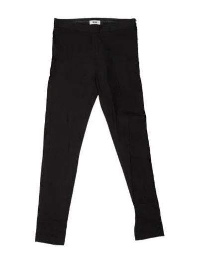 Pre-owned Acne Studios Linen Skinny Leg Pants In Black