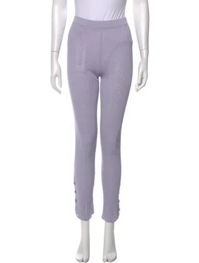 Pre-owned Acne Studios Linen Skinny Leg Pants In Purple