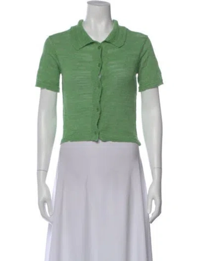 Pre-owned Acne Studios Linen Sweater In Green