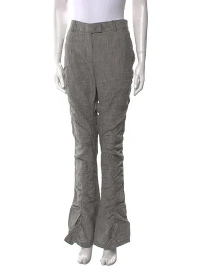 Pre-owned Acne Studios Linen Wide Leg Pants In Gray