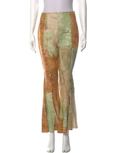 Pre-owned Acne Studios Linen Wide Leg Pants In Neutral