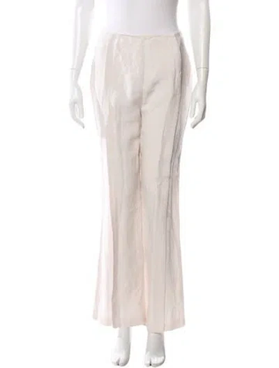 Pre-owned Acne Studios Linen Wide Leg Pants W/ Tags In Neutral
