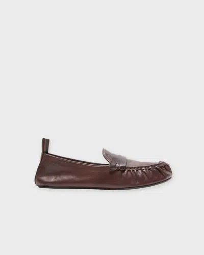 Acne Studios Loafers Leather Bojan W In Brown