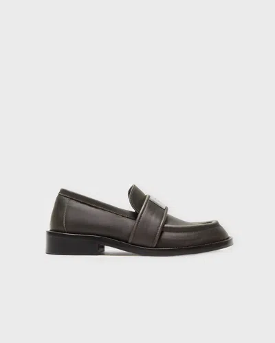Acne Studios Loafers Logo Leather Brun