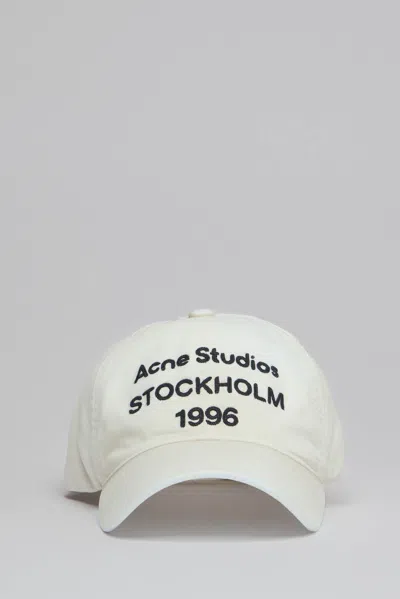 Acne Studios Logo 1996 Cap In White