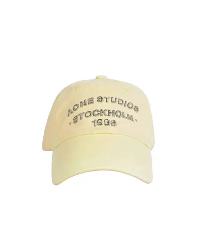Acne Studios Logo 1996 Cap In Yellow