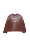 Acne Studios Logo 1996 Long Sleeve T-shirt In Brown