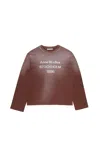 Acne Studios Logo 1996 Long Sleeve T-shirt In Brown