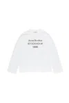 Acne Studios Womens Dusty White Edden 1996 Logo Cotton-blend T-shirt In White