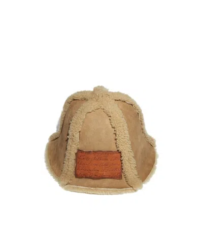 Acne Studios Logo Affixed With Hat In Brown