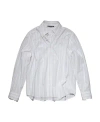 Acne Studios Logo-appliqué Cotton Shirt In White