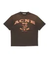 Acne Studios Logo-appliqué T-shirt In Brown