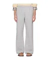 Acne Studios Logo Attachment Detail Sweatpants In Gray