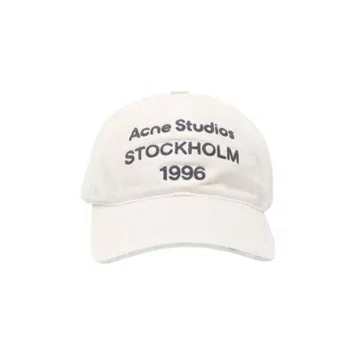 Pre-owned Acne Studios Logo Baseball Cap 'dusty White' | Men's Size Onesize