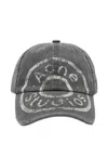 Acne Studios Logo Baseball Cap In Gray