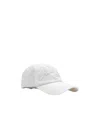 Acne Studios Classic White Cotton Cap With Embroidered Logo In White