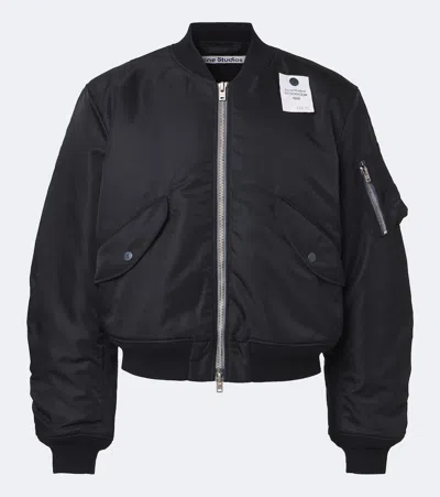 Acne Studios Logo Bomber Jacket In Multi