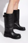 Acne Studios Logo Boots In Black