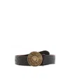 Acne Studios Logo-buckle Leather Belt In Black