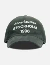 Acne Studios Logo Cap In Metallic