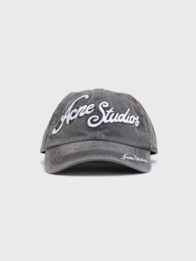 Acne Studios Logo Cap In Black