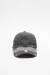 Acne Studios Logo Cap In Black