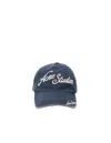 Acne Studios Logo Cap In Blue