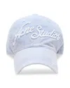 Acne Studios Logo Cap In Blue