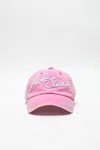 Acne Studios Logo Cap In Bubble Pink
