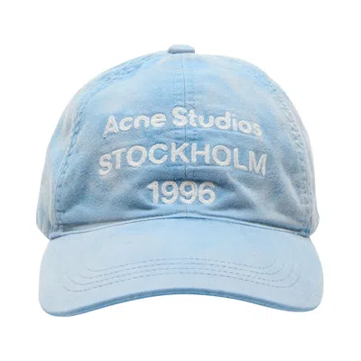 Pre-owned Acne Studios Logo Cap 'cornflower Blue' | Men's Size Onesize