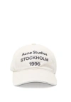 Acne Studios Logo Cap In White