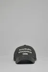 Acne Studios Logo Cap With Embroidered Logo In Black