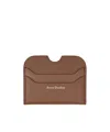 Acne Studios Logo Card Pack In Brown