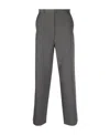 Acne Studios Logo Casual Pants In Gray