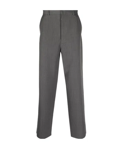 Acne Studios Logo Casual Pants In Gray