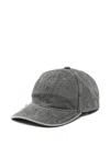 Acne Studios Logo-charm Cap In Grey