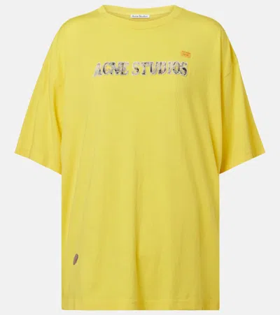 Acne Studios Logo Cotton-blend Jersey T-shirt