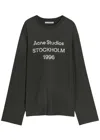 Acne Studios Long-sleeved T-shirt In Black