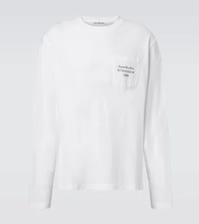 ACNE STUDIOS LOGO COTTON-BLEND T-SHIRT
