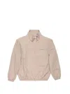 Acne Studios Logo Cotton Blouson Jacket In Neutral