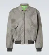 Acne Studios Orlinga Cotton Twill Bomber Jacket Mid Grey In Grey