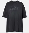 Acne Studios Logo Cotton Jersey T-shirt In Blue