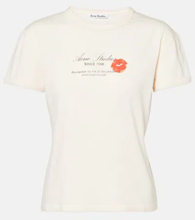 ACNE STUDIOS LOGO COTTON JERSEY T-SHIRT