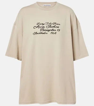 ACNE STUDIOS LOGO COTTON JERSEY T-SHIRT