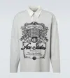 Acne Studios Long Sleeve Graphic Print T-shirt In Blue